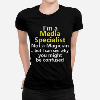 Womens Funny School Library Media Specialist Job Career Profession Women T-shirt | Crazezy