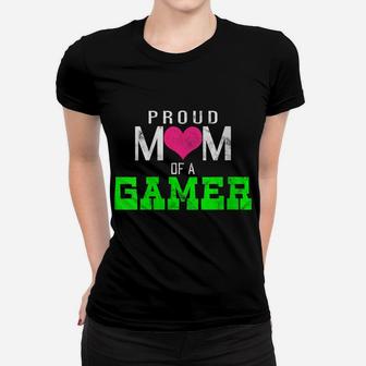Womens Gaming Video Game Player Proud Mom Women T-shirt | Crazezy