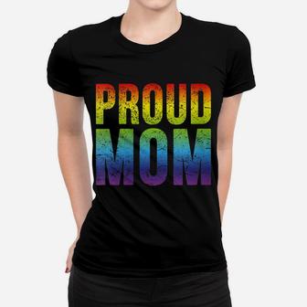 Womens Gay Pride Proud Mom Tshirt Lgbt Parent Mother Women T-shirt | Crazezy AU