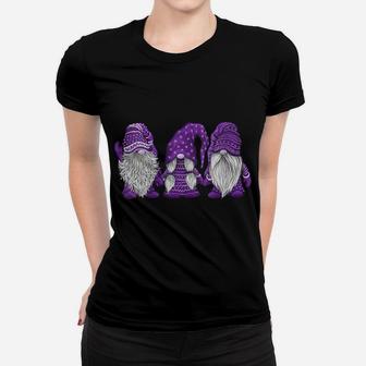 Womens Hanging With Purple Gnomies Santa Gnome Christmas Costume Women T-shirt | Crazezy