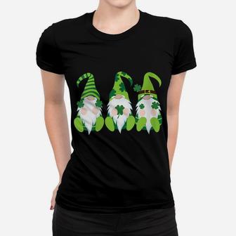 Womens Irish Gnomes St Patricks Day Gnome Shamrock Women T-shirt | Crazezy