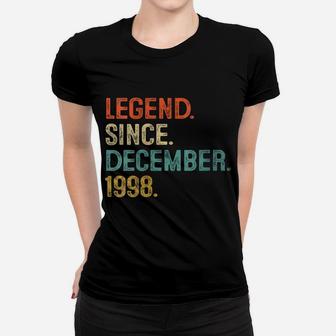 Womens Legend Since December 1998 23 Year Old 23Rd Birthday Gifts Women T-shirt | Crazezy
