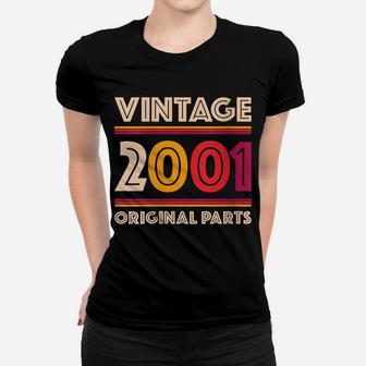 Womens Made In 2001 18 Years Old Gift Vintage 18Th Birthday Women T-shirt | Crazezy