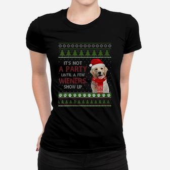 Womens Merry Weiner Christmas Dog Xmas Women T-shirt | Crazezy AU