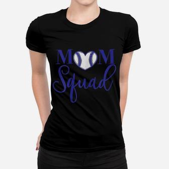 Womens Mom Squad Purple Lettered Tee For The Proud Mom To Wear Women T-shirt | Crazezy