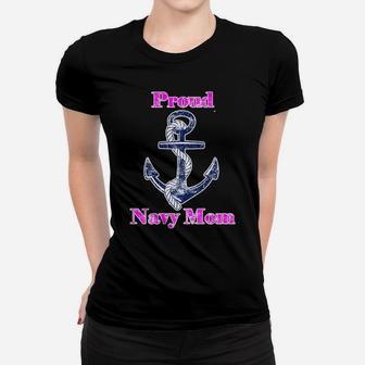 Womens Navy Proud Mom Original Naval Family Navy Gift Women T-shirt | Crazezy AU