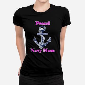 Womens Navy Proud Mom Original Naval Family Navy Gift Women T-shirt | Crazezy DE