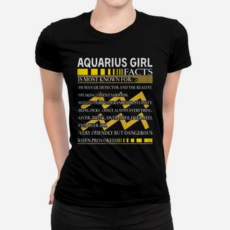 Womens Nn Aquarius Girl Facts Birthday Gift February January Girl Women T-shirt | Crazezy AU