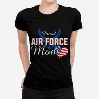 Womens Proud Air Force Mom Heart Military Family Gift Women Women T-shirt | Crazezy AU
