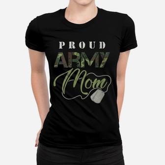 Womens Proud Army Mom Art | Cute Military Mama Design Usa Gift Women T-shirt | Crazezy CA