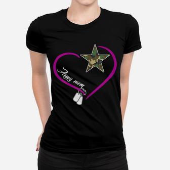 Womens Proud Army Mom - Heart Camo Star Mother Memorial Day Gift Women T-shirt | Crazezy