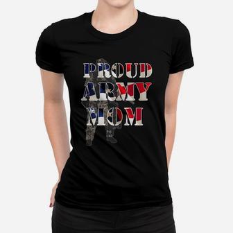 Womens Proud Army Mom Military Mother Proud Army Family Marine Women T-shirt | Crazezy AU