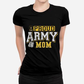 Womens Proud Army Mom Military Pride Shirt Women T-shirt | Crazezy