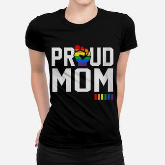 Womens Proud Mom Gay Pride Month Lgbt Women T-shirt | Crazezy