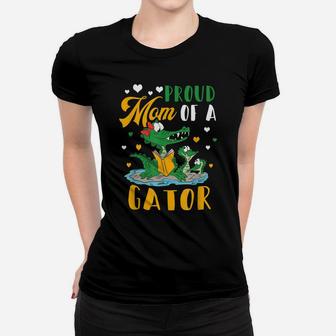 Womens Proud Mom Of A Gator Mother Alligator Mothers Day Women T-shirt | Crazezy