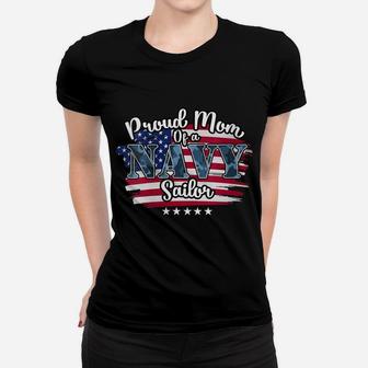 Womens Proud Mom Of A Navy Sailor Women T-shirt | Crazezy CA