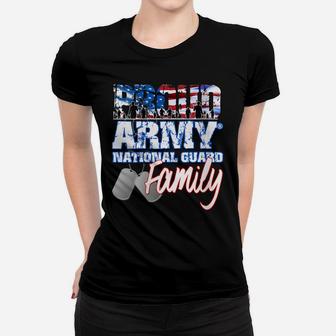 Womens Proud Patriotic Army National Guard Matching Family Usa Flag Women T-shirt | Crazezy AU
