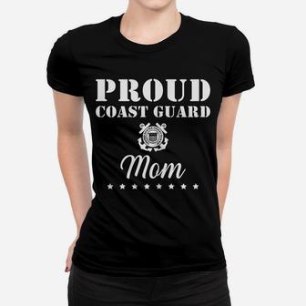 Womens Proud Us Coast Guard Mom Us Military Family 4Th Of July Gift Women T-shirt | Crazezy DE