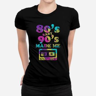 Womens Retro 80S Baby 90S Made Me Vintage Graphic Tee Cassette Women T-shirt | Crazezy