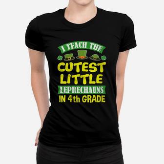 Womens St Patrick Day Tshirts Teacher 4Th Grade Men Women School Women T-shirt | Crazezy