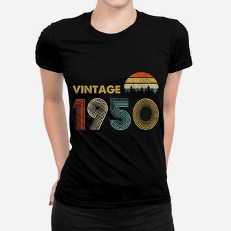 Womens Vintage 1950 Made In 1950 70Th Birthday 70 Years Old Gift Women T-shirt | Crazezy