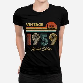 Womens Vintage 1959 Made In 1959 60Th Birthday 60 Years Old Gift Women T-shirt | Crazezy