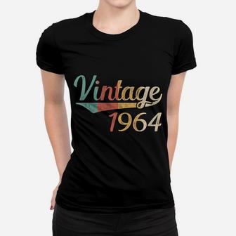 Womens Vintage 1964 56Th Birthday Made In 1964 Women T-shirt | Crazezy