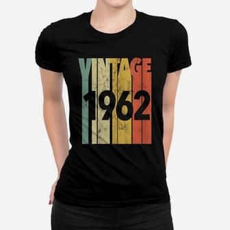 Womens Vintage Retro Made In 1962 The Original 59Th Birthday Women T-shirt | Crazezy