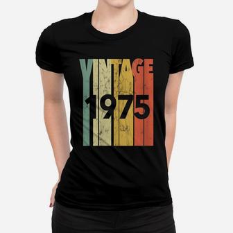 Womens Vintage Retro Made In 1975 Classic 46Th Birthday Women T-shirt | Crazezy