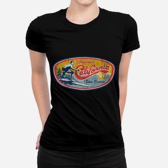 Womens Vintage Retro Surf Style Ucsb Women T-shirt | Crazezy AU