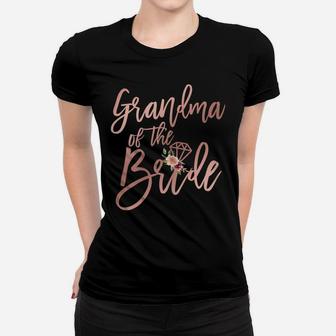 Womens Wedding Shower Gift For Grandma Of The Bride From Bride Women T-shirt | Crazezy