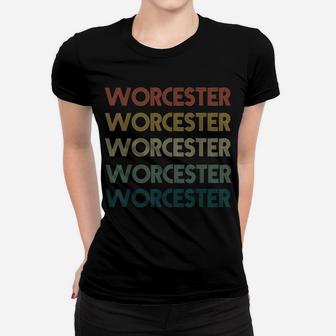 Worcester Massachusetts Pride Vintage State Ma Retro 70S Women T-shirt | Crazezy AU