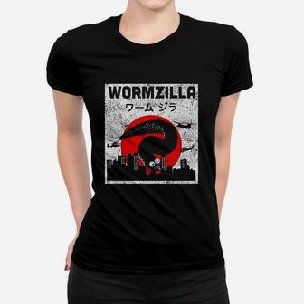 Worm On A String Meme Japanese Fuzzy Magic Worms Wormzilla Women T-shirt | Crazezy