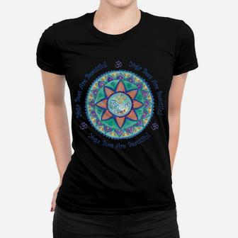 Yoga Bees Om Mandala Sweatshirt Women T-shirt | Crazezy