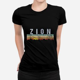 Zion National Park Camping Hiking Women T-shirt | Crazezy