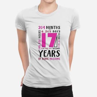 17Th Birthday Girls Gifts 17 Year Old Daughter Women T-shirt | Crazezy