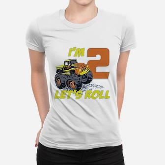 2 Year Old Boy Truck 2Nd Birthday Women T-shirt | Crazezy