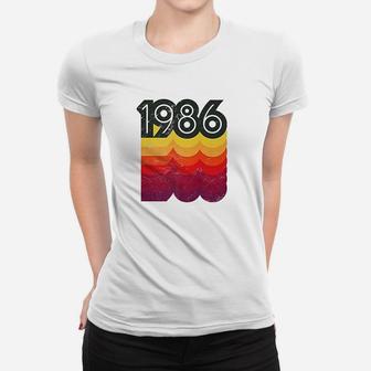 35Th Birthday Vintage Retro 80S Style 1986 Women T-shirt | Crazezy DE