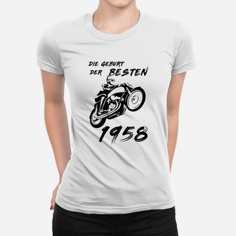 60 Geburtstag Geschenk Die Geburt Der Besten 1958 Frauen T-Shirt - Seseable