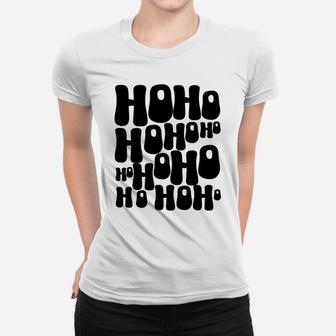 Aesthetic Christmas Hohoho Cute Trendy Indie Christmas Women T-shirt | Crazezy
