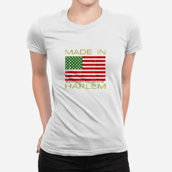 African American Flag Harlem Women T-shirt | Crazezy CA