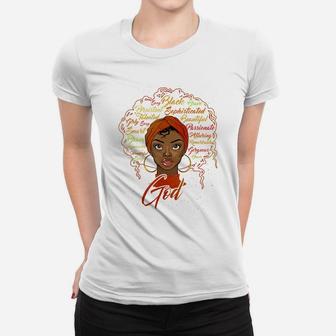 African American Girl God Says I Am Black Pride Women T-shirt | Crazezy CA