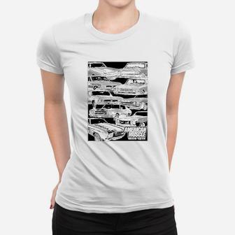 American Muscle Car Women T-shirt | Crazezy UK