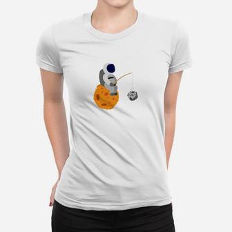 Astronauter Beim Angeln Frauen T-Shirt - Seseable