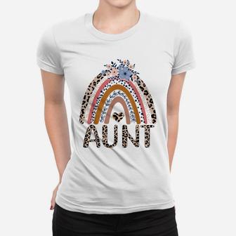 Aunt Life Funny Boho Rainbow Family Matching Women T-shirt | Crazezy UK
