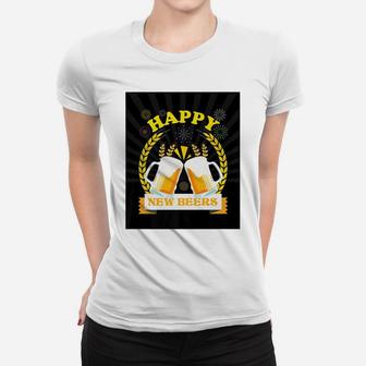 Best Funny Shirts - Happy New Year - Happy New Beers Women T-shirt | Crazezy