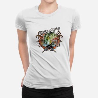 Big Bass Fishing Women T-shirt | Crazezy AU