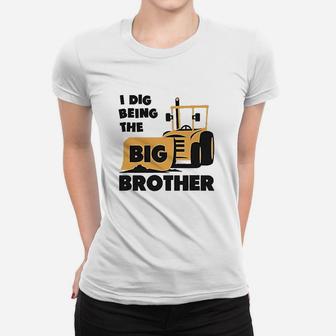 Big Brother Gift For Tractor Women T-shirt | Crazezy