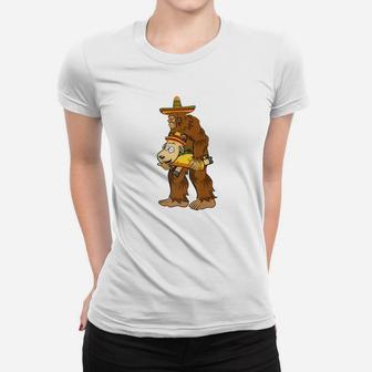Bigfoot Sombrero Carry Goat Taco Cinco De Mayo Women T-shirt - Thegiftio UK