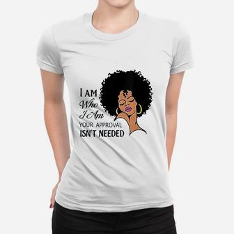 Black Queen Lady Curly Natural Afro African American Ladies Women T-shirt | Crazezy